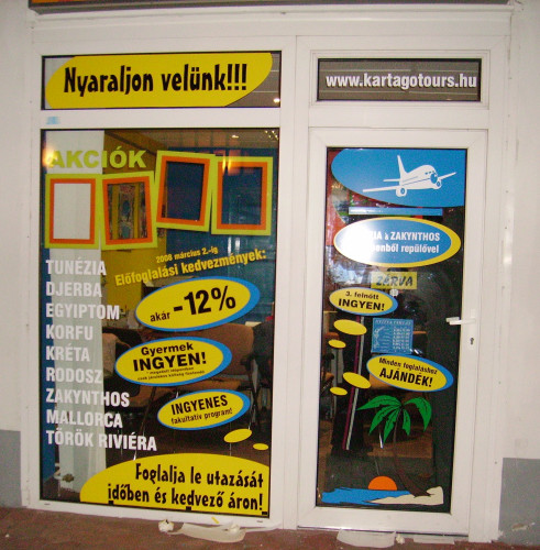 Felirat, rekl�mfelirat - kirakat, port�l, �zlet dekor - 005