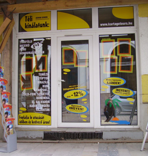 Felirat, rekl�mfelirat - kirakat, port�l, �zlet dekor - 015