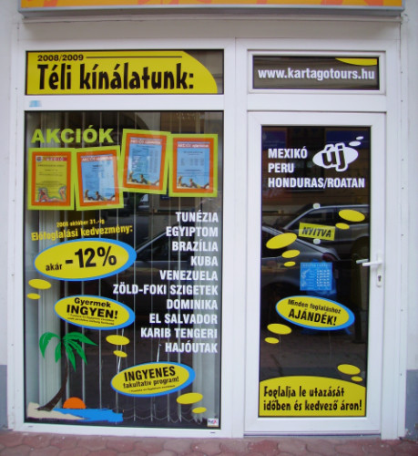 Felirat, rekl�mfelirat - kirakat, port�l, �zlet dekor - 016