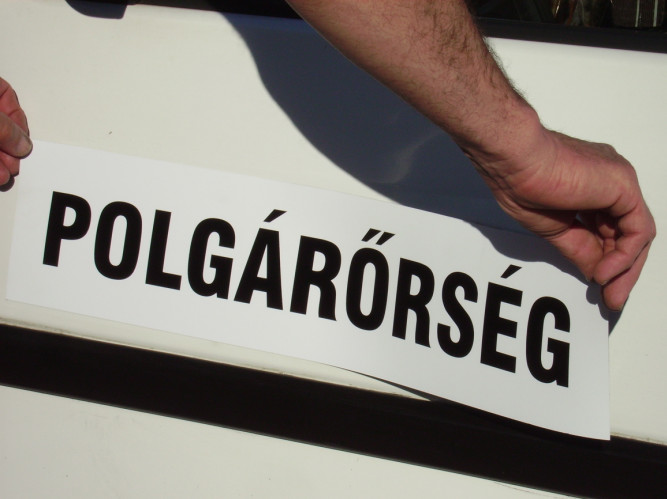 Felirat, rekl�mfelirat - m�gnesf�lia, h�t�m�gnes - 004
